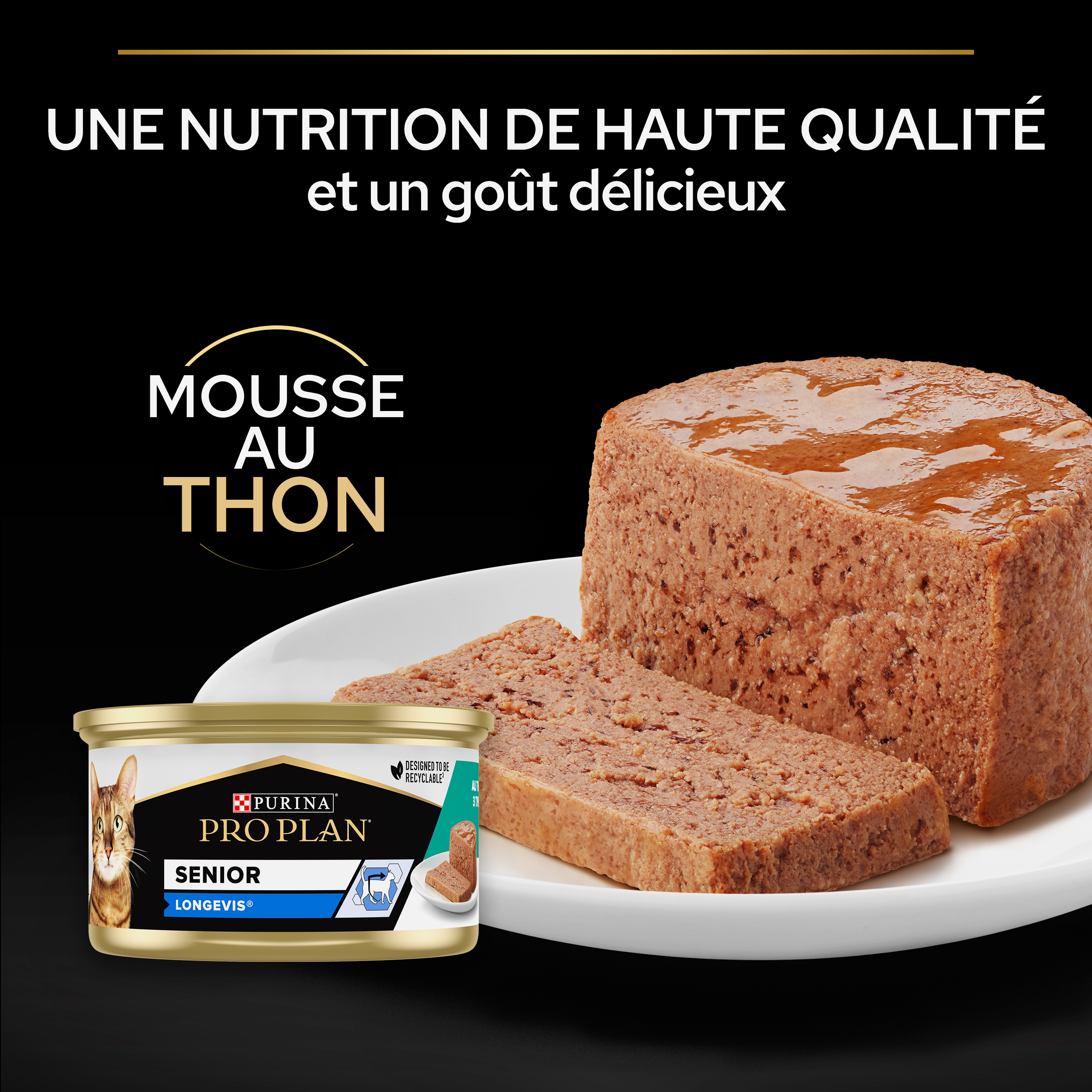 PRO PLAN SENIOR 7+ LONGEVIS Mousse Thon 85g